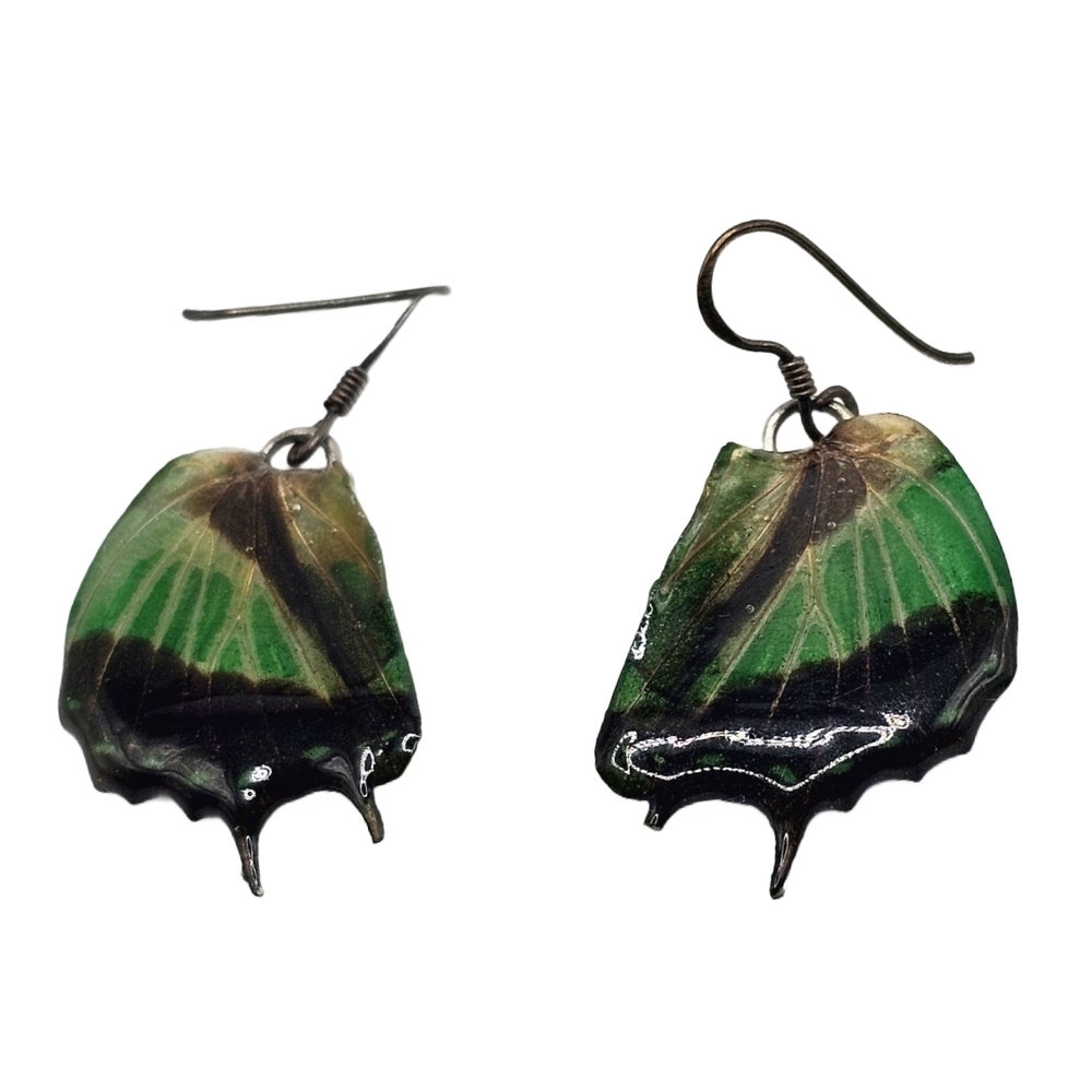 Butterfly Wing Earrings (Glass/Resin)